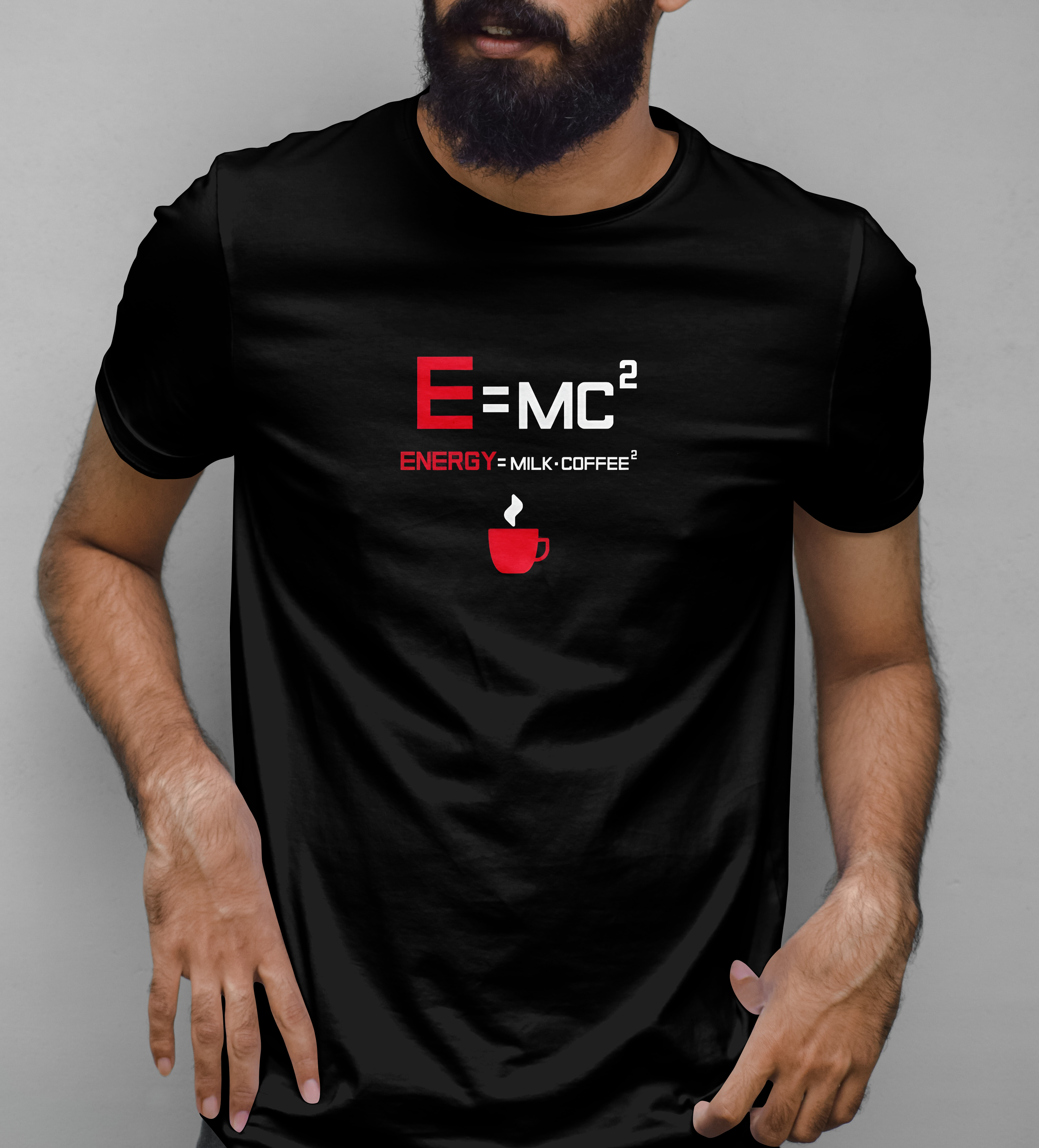 T-shirt Energy milk coffee